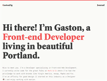 Tablet Screenshot of gastonfig.com